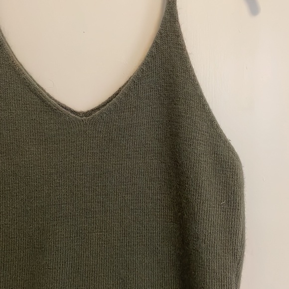 CODE x MODE (nordstroms) knit grey/green tank - Picture 2 of 5